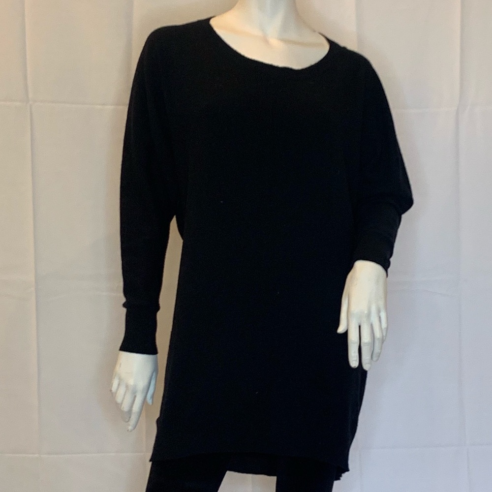 Theory black Karlina cashmere sweater dress